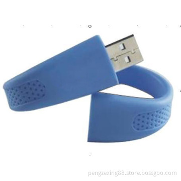 Silicone Wristband Shape USB Flash Disk with 1-64GB